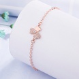 Korean version of the new clover flower diamond zircon leaf copper braceletpicture13